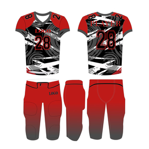 Venta al por mayor de camisetas de fútbol americano de alta calidad último diseño con logotipo personalizado de tendencia superior uniforme deportivo Venta caliente - Product Image 4