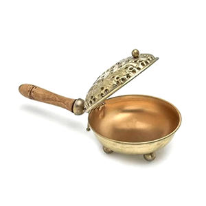 <b>Bakhoor</b> <b>Burner</b> Incense <b>Burner</b> Handmade and Charcoal Incense <b>Burner</b> Custom Price with Wooden Handle - Product Image 3