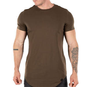 <b>Men</b> Longline <b>T</b> <b>Shirt</b> 2025 New Slim Fit <b>Men</b> Longline <b>T</b> <b>Shirts</b> 180 Grams Cotton Longer Drop <b>Curved</b> <b>Hem</b> Muscle Gym Casual Wear - Product Image 6