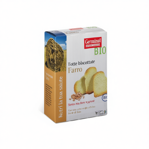 Germ Organic Crispy <b>Sugar</b>-<b>Free</b> <b>Digestive</b> Farro <b>Biscuits</b> Sweet Fermented Cake G200X12 1159 Premium Fettes Box - Product Image 2