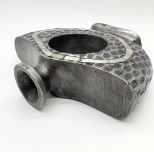 Vase à fleurs moderne en aluminium martelé, design embossé, pour accessoires de décoration de mariage, qualité supérieure, vase à fleurs en métal - Product Image 6