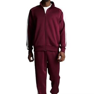 Nouvelle arrivée Jogging Street Wear survêtement pour hommes deux pièces grande taille ensemble 100% Polyester toutes saisons tendance survêtement 2025 - Product Image 1