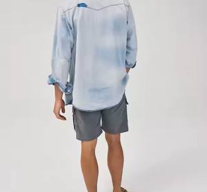 2025 nouveauté personnalisé entraînement hommes Shorts nouveau Design avec poches décoration Logo personnalisé boutons patchs short en maille - Product Image 3