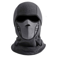 Masque de ski unisexe en polaire coupe-vent 100% polyester respirant et imperméable de haute qualité, balaclava thermique pour moto