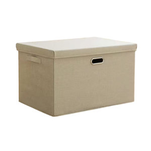 Boîtes à Offre Spéciale Paniers de rangement en tissu avec poignées en corde pour garde-robe vêtements grande boîte à bijoux pliable Cube de rangement en tissu - Product Image 3