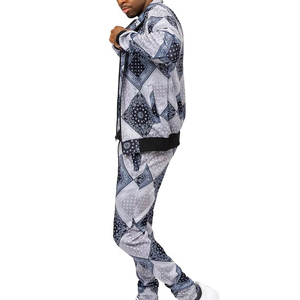 100% Polyester Hommes Logo Personnalisé Ensemble 2 Pièces Survêtement Respirant Jogging Survêtement avec Sublimation Lourde Saison D'hiver - Product Image 5