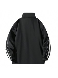 Chaqueta de sudor de satén ligera Vintage para mujer, ropa de entrenamiento de gimnasio con cuello levantado, ropa de Fitness para exteriores de invierno - Product Image 2