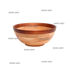 Premium Quality Wooden <b>Food</b> Bowl Trending Design Round Shape Dessert Serving Bowl From Manufacturer In India - Product Image 6