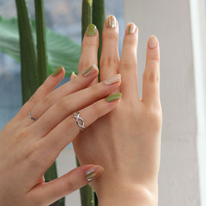 ShineB, superventas, tiras de uñas de gel 2D Beige desnudo #45776, pegatina de uñas de salón fácil de alta calidad, artículo de moda, decoración hecha en Corea - Product Image 4