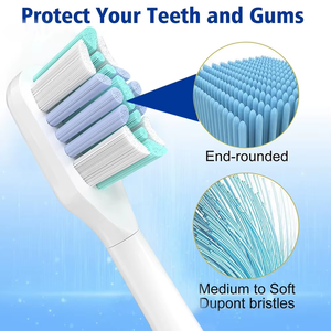 Cepillos de Dientes Eléctricos Flexibles con 8 Cabezales de Nylon Dupont de Cerdas Medianas para una Protección Bucal Suave - Para Uso en Hoteles y Hogares, Compatible con Oral-B - Product Image 2