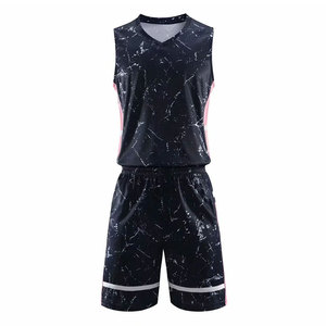 Best Quality Basketball Uniform Anti-Bacterial Quick Dry Reversible <b>Custom</b> Plain Sleeveless Sets Plus Size Printed Unisex All - Product Image 1