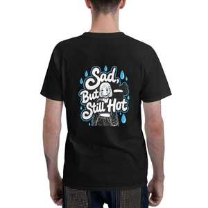 Classique hommes col rond décontracté coton t-shirt moderne couleur bloc imprimé formel tricoté Style élégant appel à la mode - Product Image 3