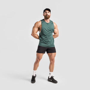 Usine directe athlétique GYM entraînement sans manches hommes Compression débardeur personnalisé soutien du dos séchage rapide maillots d'entraînement - Product Image 3