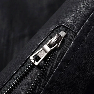 Wholesale Men Leather Jackets <b>Motorcycle</b> Bomber Style Custom Logo Real Leather OEM Service Factory Direct Manufacturer - Product Image 6