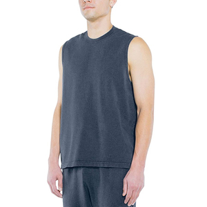 เสื้อกล้ามสำหรับผู้ชาย,เสื้อกล้ามออกกำลังกายสีกรมสีน้ำเงิน - Product Image 3