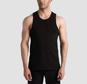 Camisetas sin Mangas para Hombre al por Mayor, Personalizadas, Transpirables, de Talla Grande, 100% Algodón, Tejidas, para Entrenamiento, Gimnasio, Fisicoculturismo y Fitness - Product Image 1