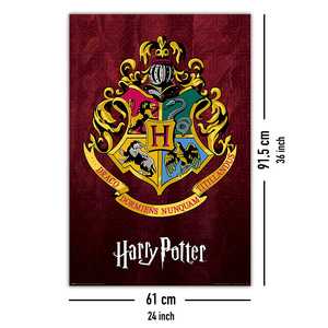 Affiche du blason de l'école Hogwarts pour Harry Potter, design traditionnel, décoration murale - Product Image 3
