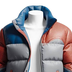 Vente en gros de blouson à bulles d'hiver personnalisable de haute qualité, blouson bouffant brillant avec rembourrage chaud, col à capuche, toile avec logo sur le devant - Product Image 3