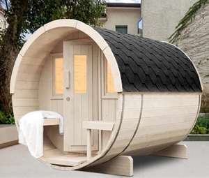 Salles de sauna électriques en bois massif pour 2 personnes - Product Image 1