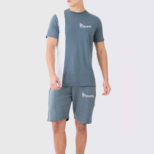 Conjunto de Pantalones Cortos y Camiseta Deportiva para Hombre, Lavado Ácido, Estilo Desteñido, para Verano - Product Image 6