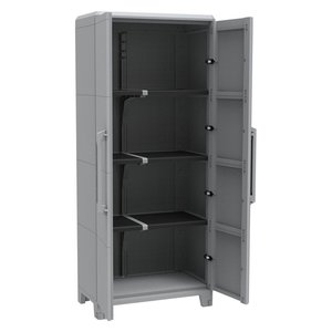 Armario Portátil Modular4 TRANSFORMING de 80 cm, Gris, Kit de Muebles con 2 Puertas Abatibles de Terry - Product Image 2
