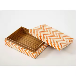 Boîte à bijoux de luxe en incrustation d'os entièrement faite à la main avec des matériaux de haute qualité boîte à bijoux en incrustation d'os boîtes à incrustation d'os faites à la main - Product Image 3