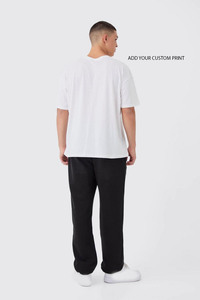 Venta al por mayor personalizada 100% algodón Boxy Fit Oversized Heavyweight camiseta para hombres 200-300GSM Drop Shoulder Loose Fit Añadir su logotipo - Product Image 3