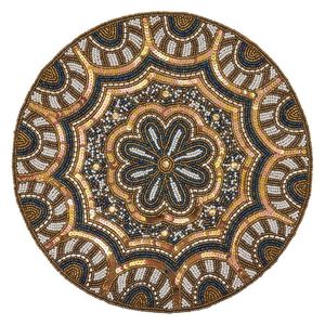 ที่รองจานปักลูกปัดด้วยมือดีไซน์เนอร์ลูกปัดระยิบระยับสำหรับการรับประทานอาหารแบบคลาสสิกสำหรับวันฮาโลวีนและคริสต์มาส - Product Image 1