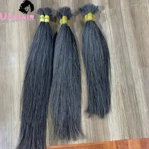 High Quality Bulk Hair Soft Smooth Coloured Virgin Remy Hair Extensions Double Drawn Virgin Mink Brazilian Hair Weaves