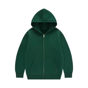 Custom Men’s Zipper Hoodie High Quality Cotton Fleece Full <b>ZIP</b> <b>Hooded</b> Sweatshirt Casual Wear Wholesale - Product Image 4