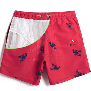 Wholesale <b>Men's</b> Casual Mid Waist Beach <b>Shorts</b> Summer Wear with Elastic Closure 100% Cotton Solid Pattern Quick Dry - Product Image 5