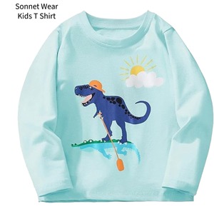 Camiseta de Manga Larga Estampada de Algodón para Niños, Ropa Casual - Product Image 6