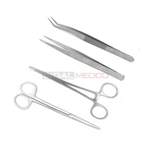 Kit de dissection et de suture de 7 pièces de qualité supérieure pochette en acier inoxydable ensemble d'instruments médicaux chirurgicaux étudiants laboratoires de biologie anatomie - Product Image 5