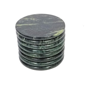 Posavasos de mármol de piedra de lujo Mejor diseñador Venta al por mayor Posavasos de piedra redonda natural Venta más vendida - Product Image 6