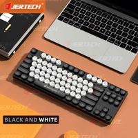 Clavier de jeu à membrane LED arc-en-ciel JERTECH DK600 80% avec connexion USB