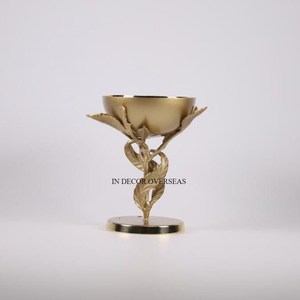 Aluminio fundido hojas antiguas diseñador de alto grado chapado en oro Metal incienso Bakhoor quemador Hogar y Hotel fragancia Accesorios - Product Image 1