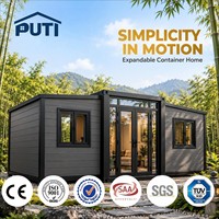 Maison conteneur extensible de luxe moderne, étanche et isolée, personnalisable, 10 pieds, 20 pieds, 2 ou 3 chambres, directement de l'usine
