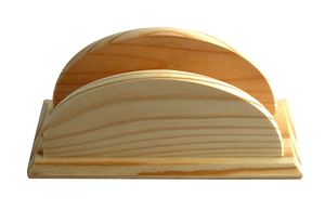Porte-serviettes en bois Décoration de table faite à la main pour la maison Hôtel Restaurant Dernier design - Product Image 3