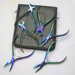 ชุดคีมสำหรับดูแลความงามของเส้นผมอุปกรณ์ต่อผมแบบผูกด้วยมือหลากสีรุ้งใหม่ล่าสุด - Product Image 2