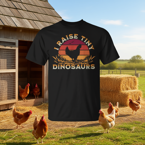 Tiny Dinosaurs Chicken Owner & <b>Hen</b> Lovers <b>T</b>-<b>Shirt</b> for Promotional Use - Product Image 3