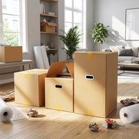 Boîte en carton ondulé robuste 5 plis - Capacité de charge de 200 lb - Logo OEM - Matériaux recyclés - Laminage mat gaufré - Articles pour boissons - Taille personnalisée