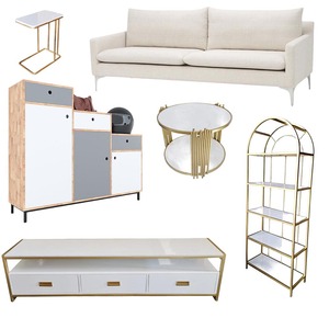 Ensemble de meubles de salon modernes multicolores 6 pièces avec rangement PK011 pour la maison, l'hôtel, l'appartement - Product Image 1