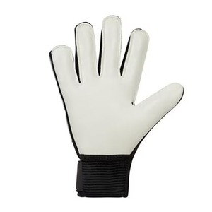Gants de gardien de but en cuir noir véritable de qualité supérieure pour hommes respirants avec fermeture à bretelles personnalisée et protection des pouces - Product Image 2
