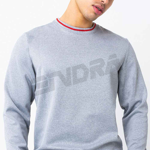 เสื้อวอร์มคอลูกเรือสีเทาทางภูมิศาสตร์สำหรับผู้ชายสร้างขึ้นสำหรับวันพักผ่อนสบายๆสไตล์สตรีทและบรรยากาศที่สะอาดทุกวัน - Product Image 4