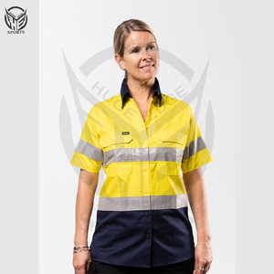 Conception personnalisée Chemise de sécurité à haute visibilité pour femmes avec article le plus vendu 2025. - Product Image 1