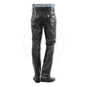 Heavy-Duty Yet Comfortable <b>Men's</b> Leather <b>Pants</b>, Custom OEM <b>Trousers</b> - Product Image 4