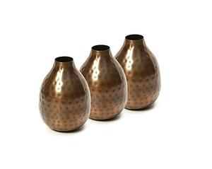 Floreros de metal con diseño martillado antiguo para decoración del hogar, florero de metal para decoración de sala de estar - Product Image 1