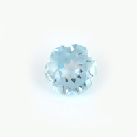 Pierres précieuses de topaze bleue naturelle, 10 mm, taille fleur, pierres brutes certifiées par un tiers, vente en gros, Gopika Exports, bijoux fins