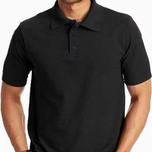 เสื้อโปโลผ้าฝ้าย100% สำหรับผู้ชายเสื้อคอตตอนสีพื้นแบบลำลองสำหรับฤดูร้อนโลโก้ตามสั่งแบบ2025 - Product Image 1