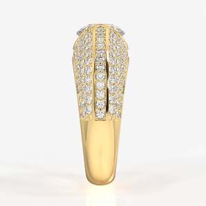 Bague en or 18 carats pour homme avec diamant de laboratoire, accessoire élégant - Product Image 3